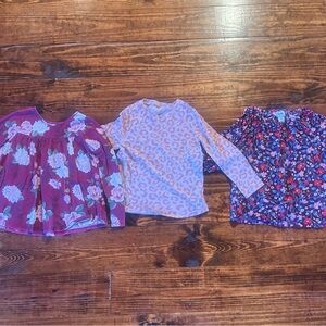 Old Navy Kids Long Sleeve Tops - Floral and Leopard Prints